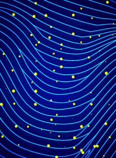 蓝色星空波浪纹理背景图