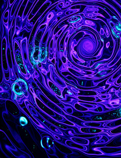 梦幻紫色光绘漩涡图案