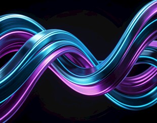 炫彩流动线条背景图