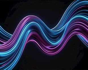 炫彩流动线条背景图