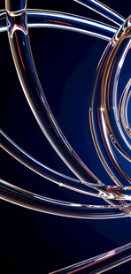 蓝色线条抽象动态图案