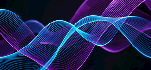 炫彩流动光波背景图