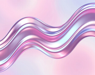 梦幻渐变流体波浪图案