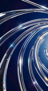 金属螺旋线条抽象图案