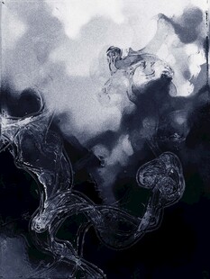 水墨风格抽象烟雾景象
