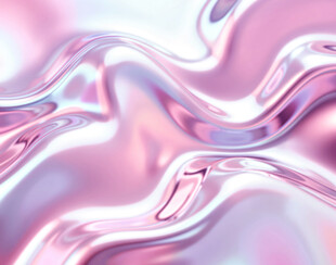 梦幻粉色流体波纹效果