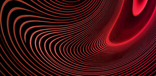 红色波纹抽象动感背景图