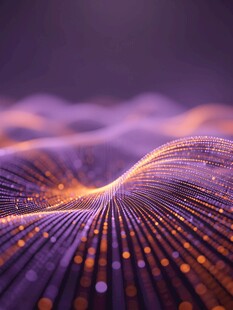 梦幻科技感线条光影背景