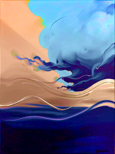 梦幻海洋抽象艺术画作