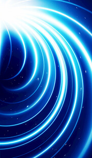 蓝色炫光螺旋线条背景