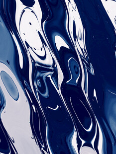 蓝白流动抽象纹理图案