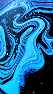 蓝色流体艺术纹理图案
