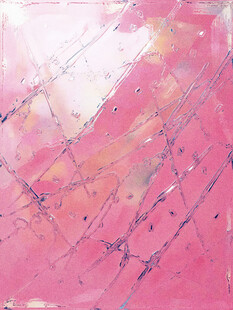 粉色抽象纹理艺术画作