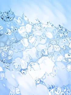 梦幻蓝色冰晶背景图案