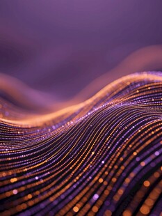 流动的科技感粒子线条