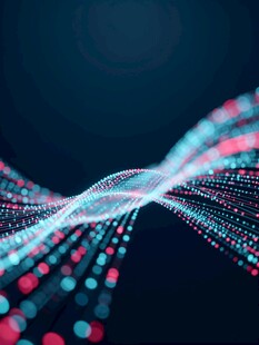 科技感线条粒子动态画面