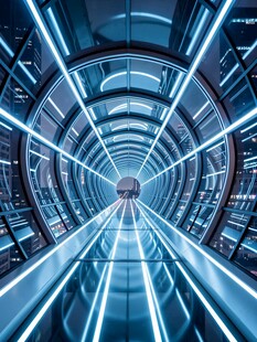 未来感科技隧道空间