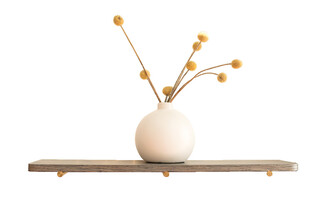 简约白色花瓶插枝摆件