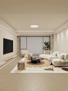 现代简约风格客厅室内图