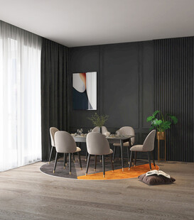 现代简约风餐厅室内场景