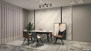 现代简约风餐厅室内场景