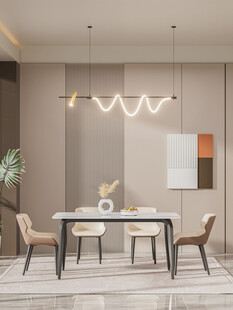 现代简约风格餐厅室内场景