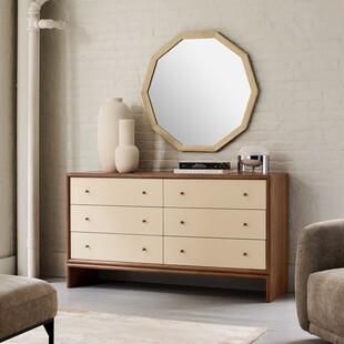 现代简约风格的梳妆台与镜