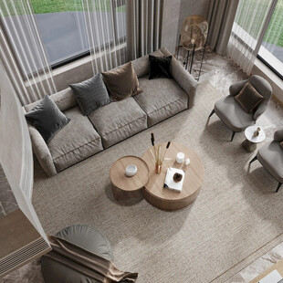 现代简约风客厅室内设计