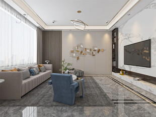 现代简约风客厅室内设计