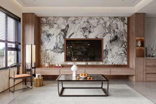 现代简约风客厅电视背景墙