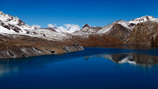 高山蓝湖美景