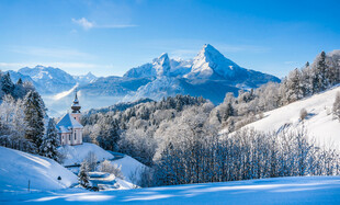冬日雪山美景