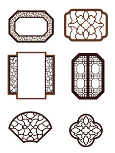 中式传统边框图案素材