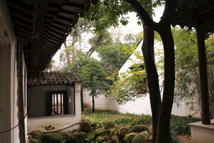 中式庭院一角景致