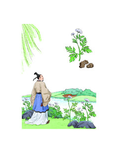 古代文人赏景图