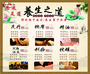 养生足浴海报