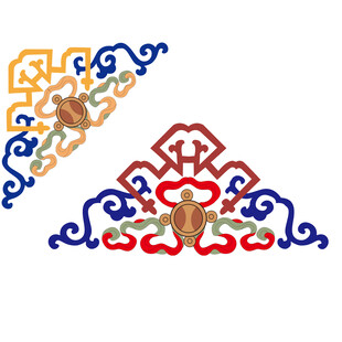 藏式边框 花纹 底纹 图案