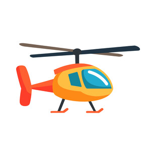卡通直升机