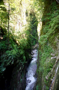 恩施山间幽僻处的潺潺溪流