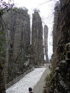 恩施雪后张家界奇峰美景