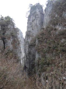恩施险峻奇峰景观