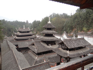 恩施侗族古建筑群俯瞰