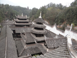 恩施古雅多层传统中式建筑群