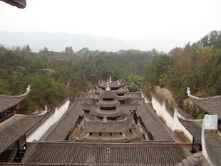 恩施古建群俯瞰 尽显中式韵味