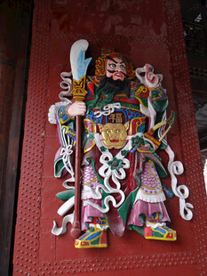 恩施传统彩色戏曲人物面塑