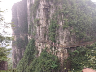 恩施悬崖栈道 穿梭山林奇观