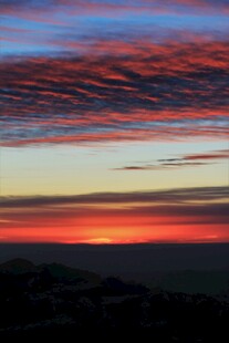 绚丽多彩的天空日落美景