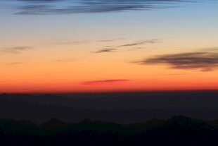 美丽日落天空景色