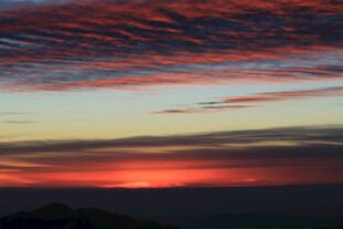 壮丽晚霞天空美景