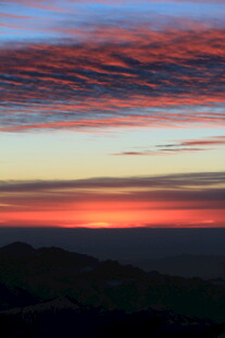 壮丽绚烂的天空日落景观